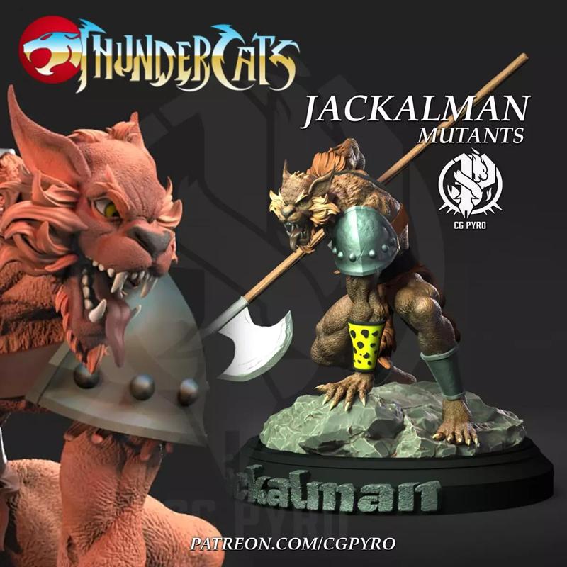 Jackalman Thundercats Lunatacs STL 3d printing collectibles