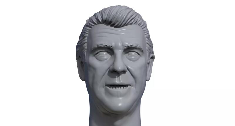 Ack Muney 3D printable portrait sculpture