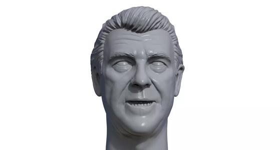 Ack Muney 3D printable portrait sculpture