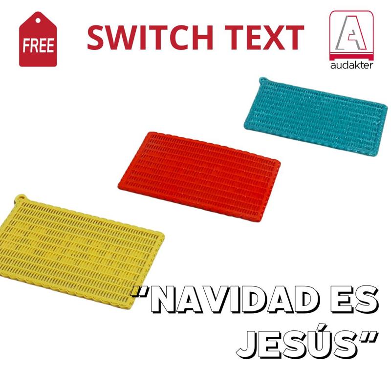 FREE 3D Switch Text: "Christmas is Jesus".