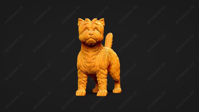 Cairn Terrier Dog 3D Print Model Pose 02