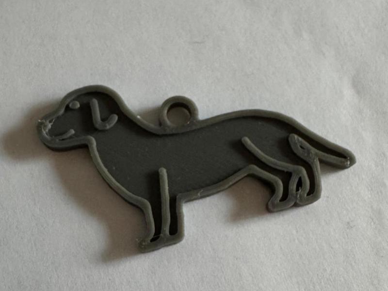 dachshund keychain