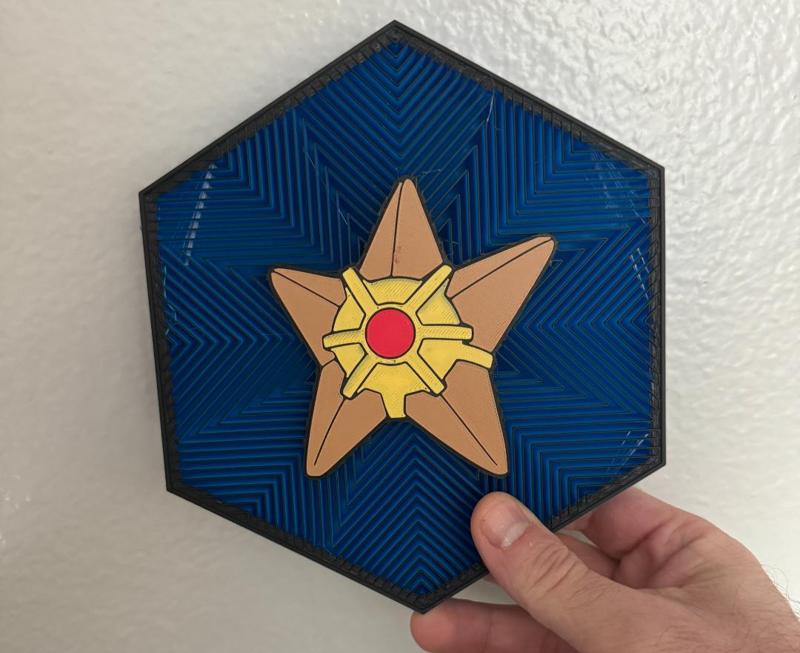 #120 Staryu Hex Wall Art