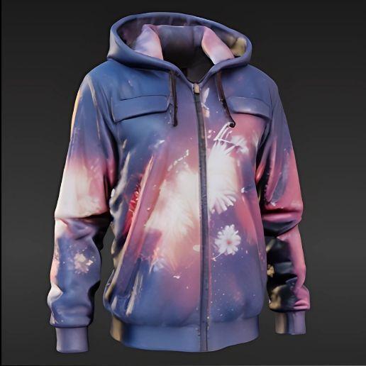 Vibrant 3D Printed Hoodie