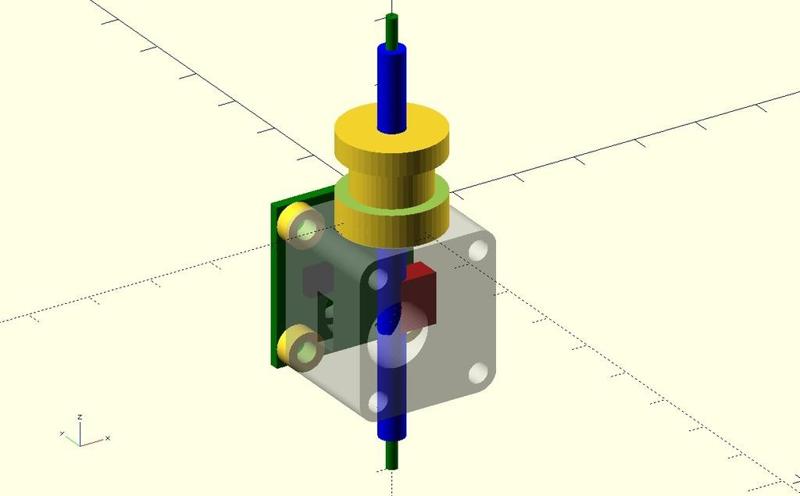 Duet3d filament monitor mount for E3D titan