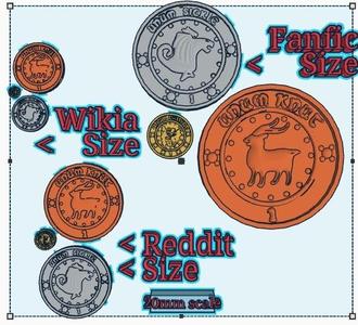 Correctly sized Harry Potter Galleons