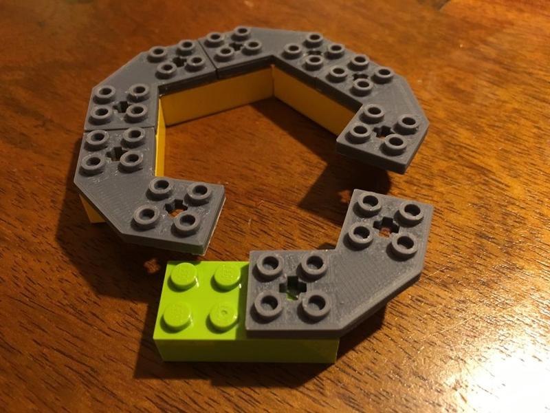 LEGO Compatible Pentagonal Connector