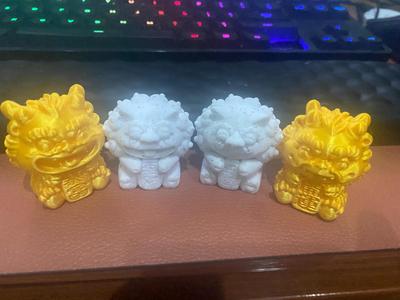 Cute little lion attracting wealth and treasure The little lion cute