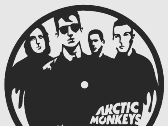 Clock Arctic Monkeys fun art