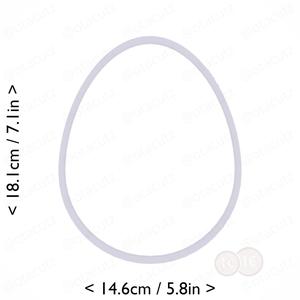 Egg Cookie Cutter 6.75in / 17.1cm