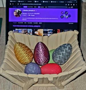 Textured Easter egg colection