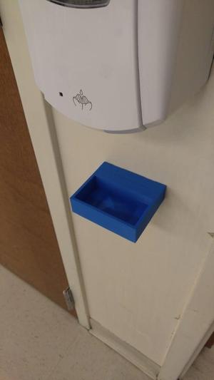 Wall mounted tray