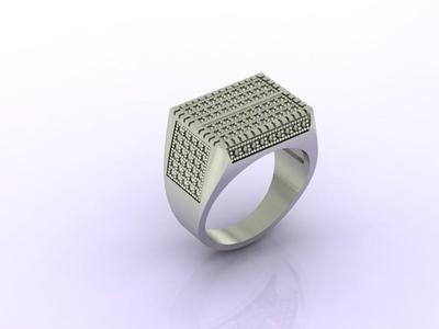 Gents Ring - Mens Ring STL READY FILES  Jewelry Rings For Men