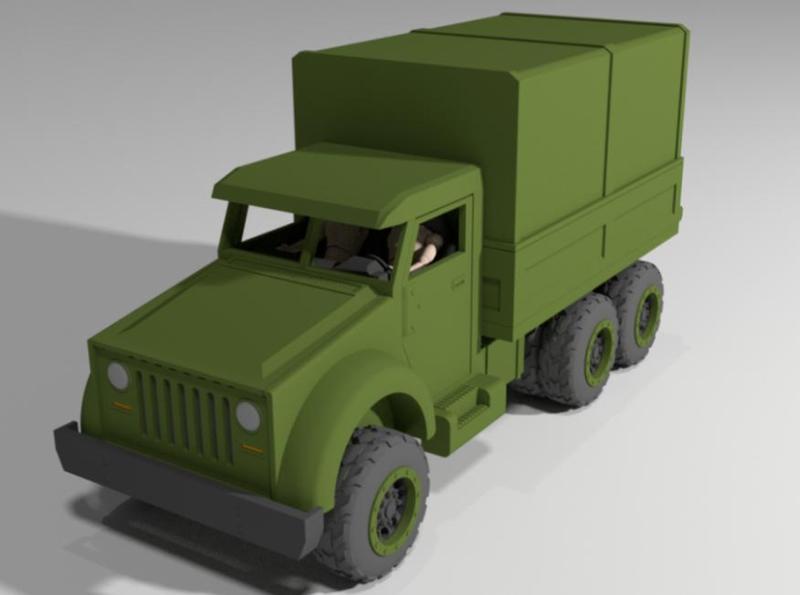 1/18 Scale Military Transport Truck