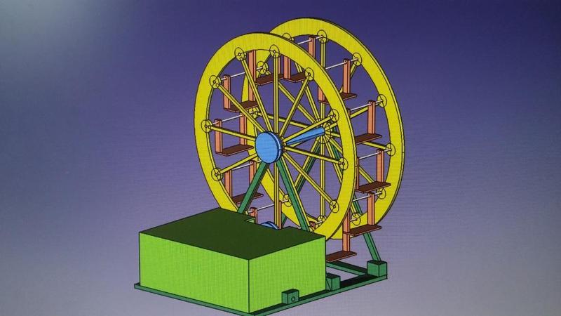 Ferris Wheel whit motor pulley