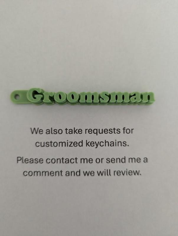 Groomsman Keychain