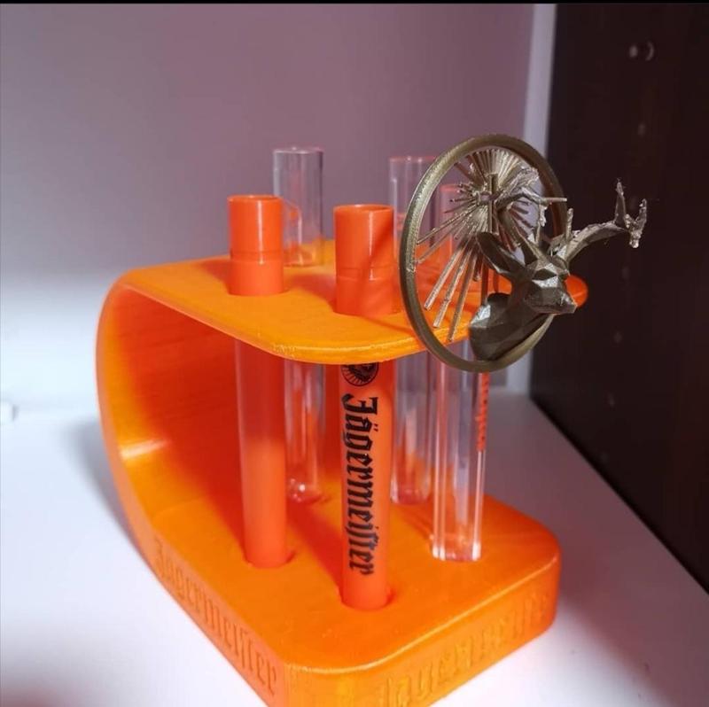 Jägermeister test-tube holder