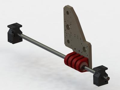 Y Carriage for Root CNC 3 (Bearing/Rod)