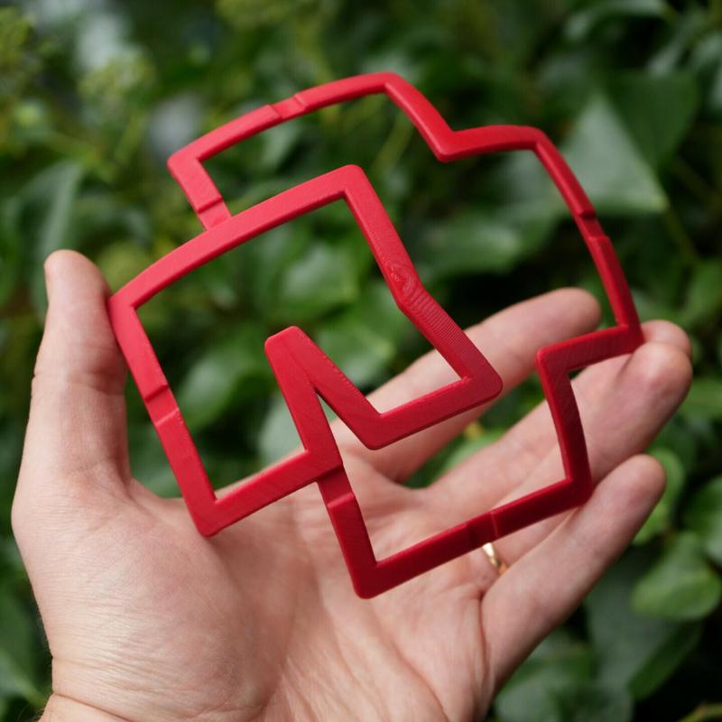 Rammstein logo hair pin (large)