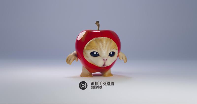Apple Cat / Mishi Manzana