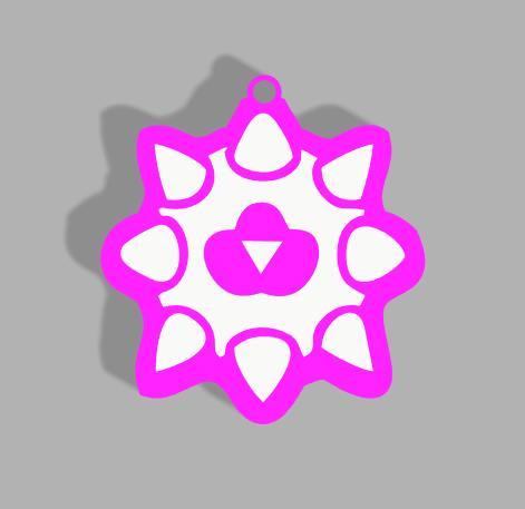 Brawl Stars Spike Hypercharge Keychain // Spike Brawl Stars Hypercharge Key Chain