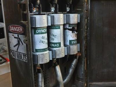 Sparking Fuse Box Halloween Prop