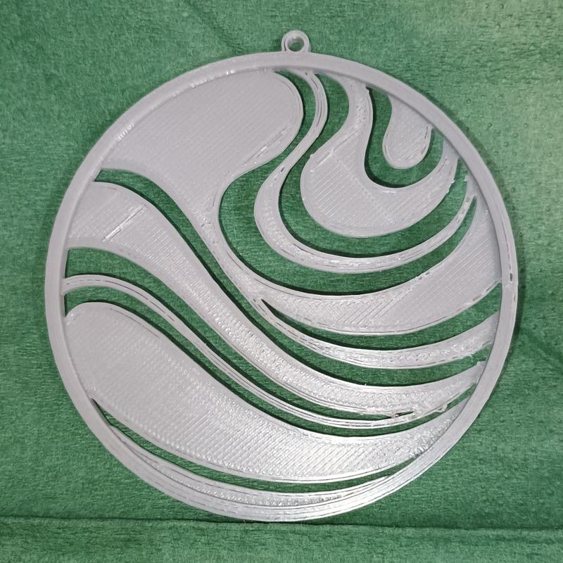 Xmas tree ornament wavy