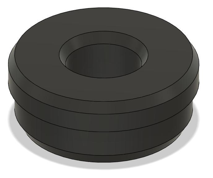 Carbon Fibre Airsoft Suppressor  30mm OD, 28mm ID) - End Cap & Base (14CCW)