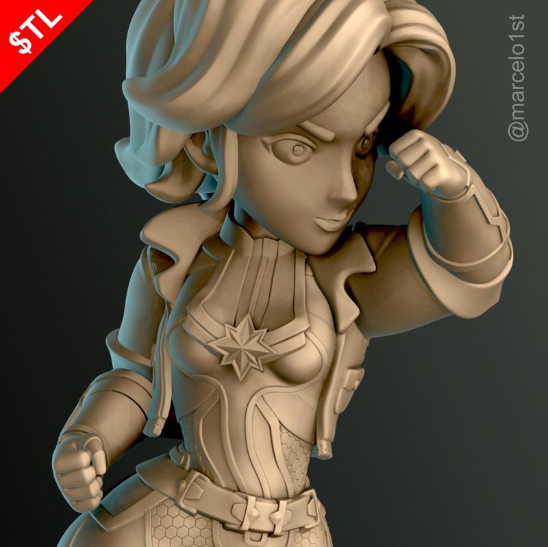 Captain Marvel Statue