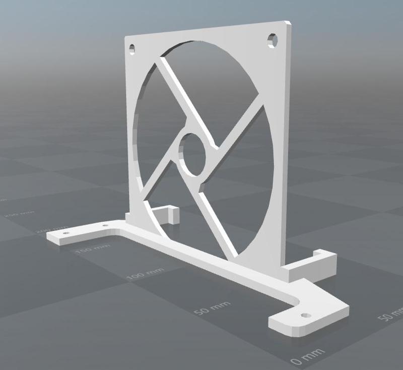 Anet A6 power supply 120mm fan bracket 