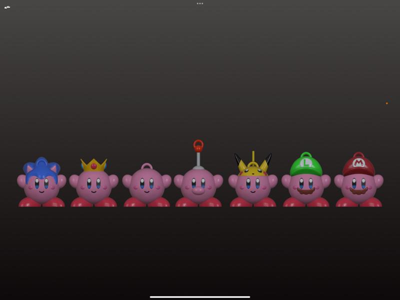 Kirby Costumes Figures and Keychains