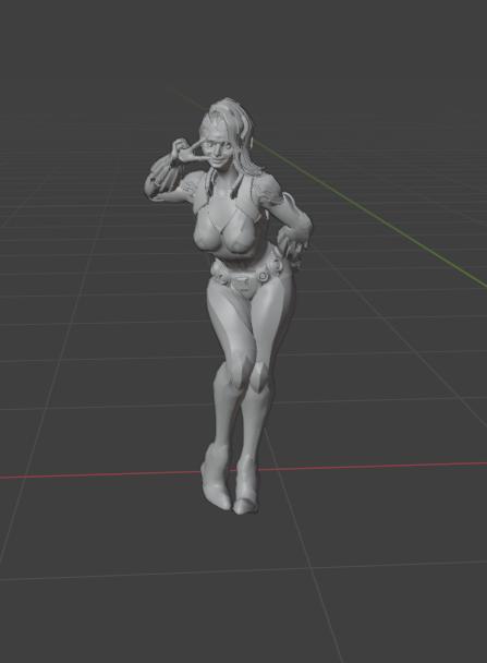 Black Widow giving Peace Sign