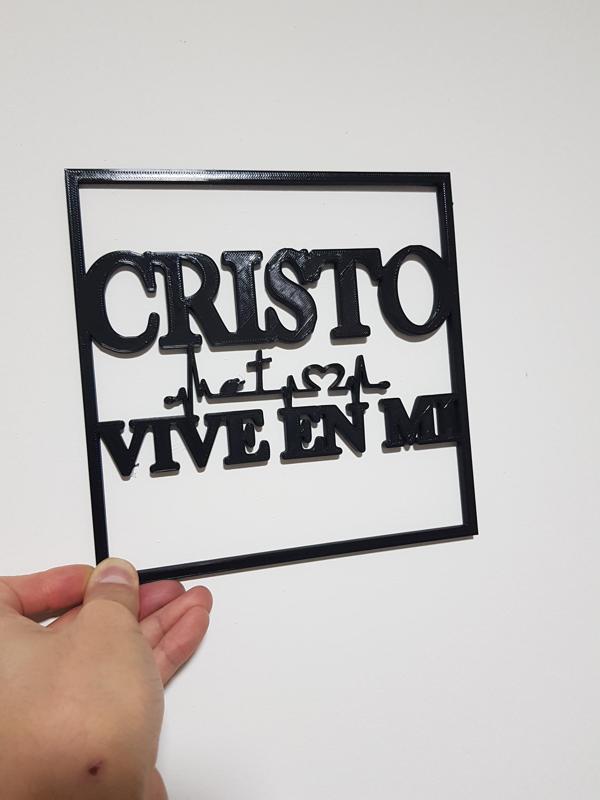 Decorative painting Christ lives in me