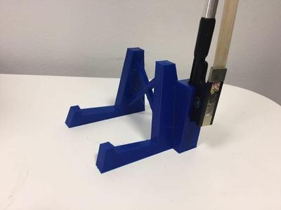 Free-Standing Violin Stand with Bow Holder