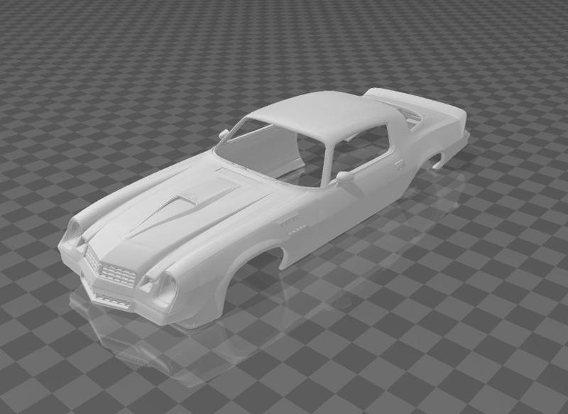 Chevrolet Camaro Z28 1979 Shell Body – Divided Parts for Easy Printing