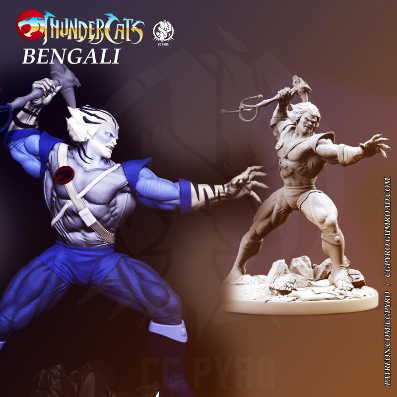 Bengali Thundercats STL 3d printing by CG Pyro
