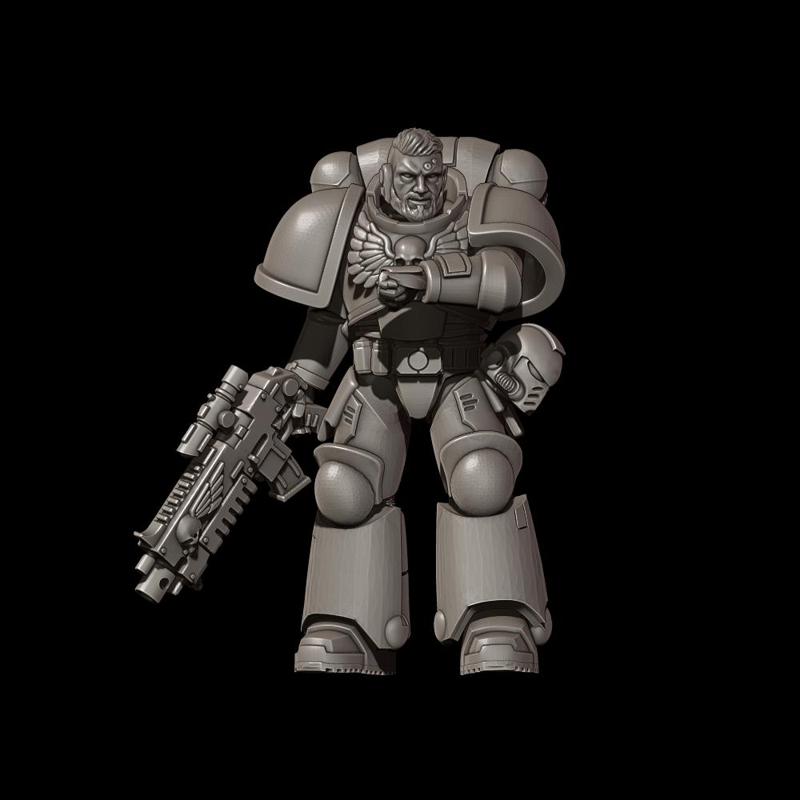 PRIMARIUS GUNS INTERCEPTORZ- DUDEZPACE MARINE- TABLETOP - WAR - GAMING- MINIATURE - MINI