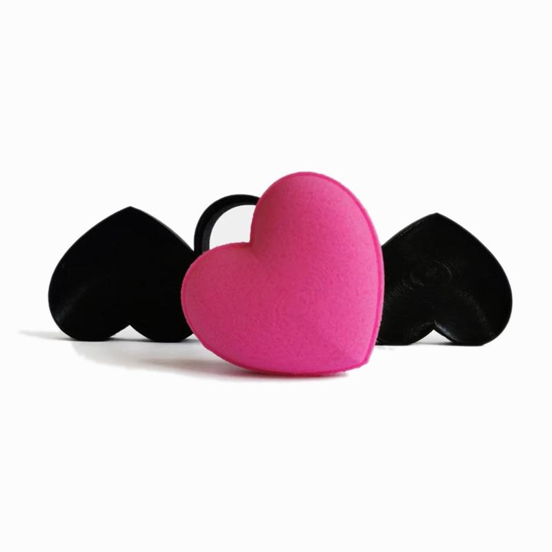 SOLID SHAMPOO PRESS - BATH BOMB - HEART/ CORAZON