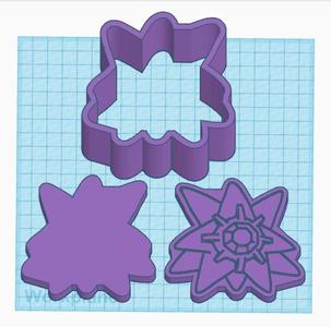 Pokemon: Starmie 3 Bath Bomb Mold