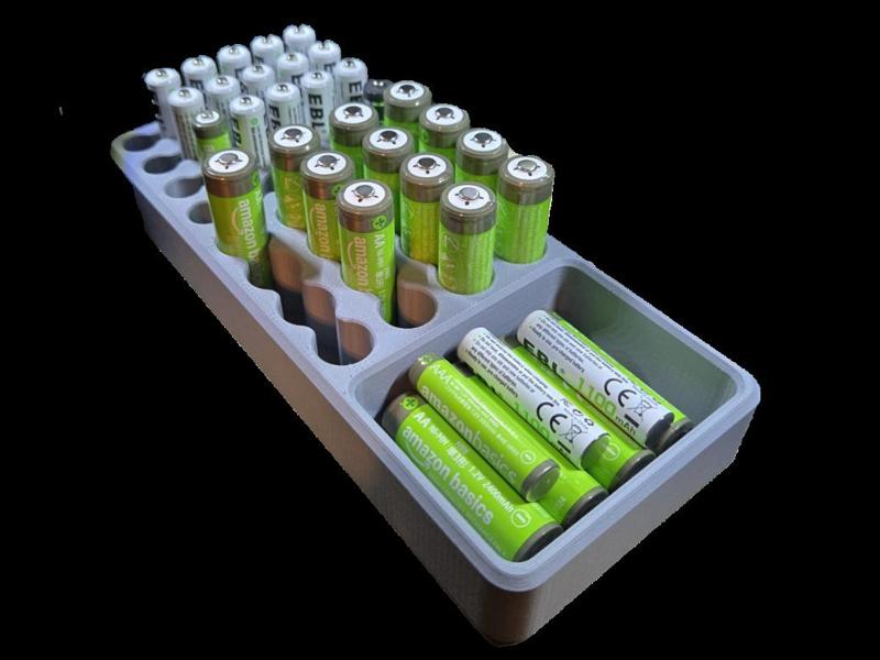 AA & AAA Battery Tray