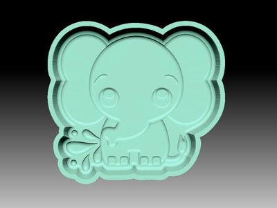 BABY ELEPHANT BATH BOMB MOLD