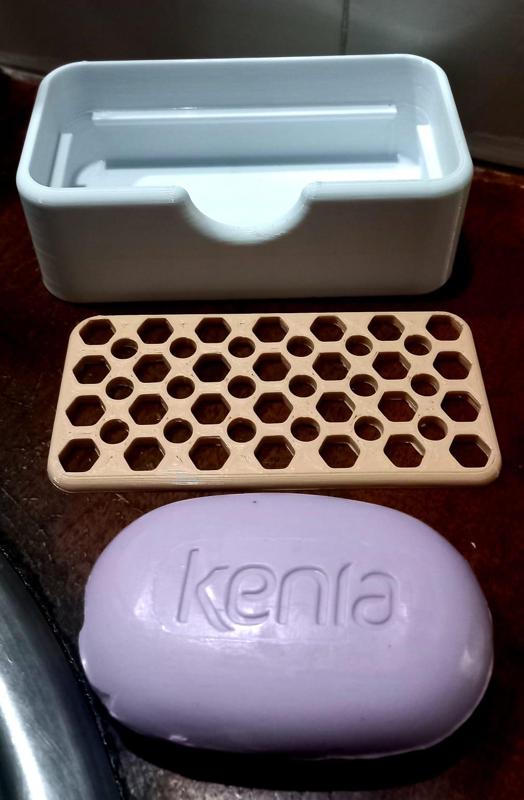 Simple vanity soap dish.