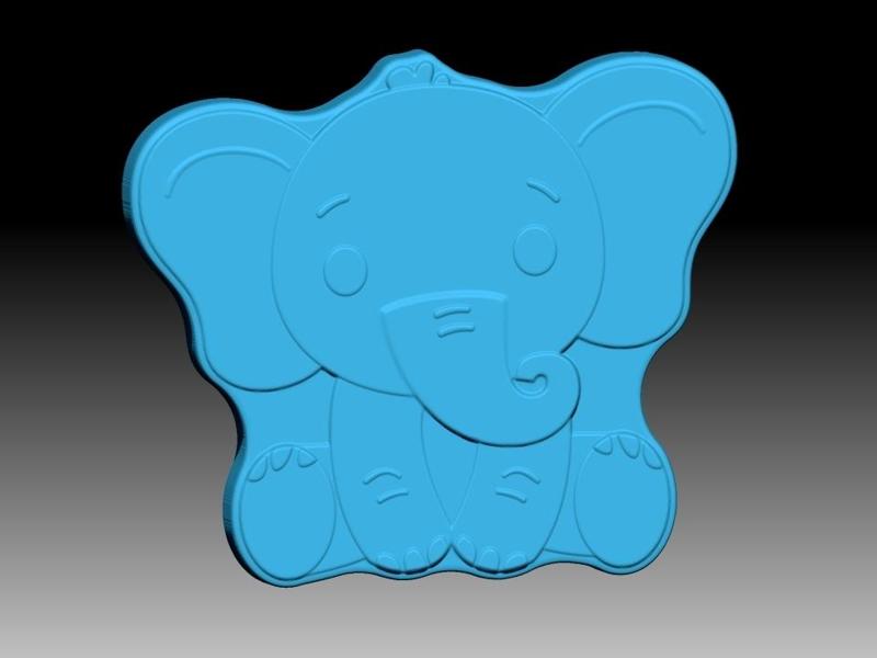 CUTE ELEPHANT SOLID SHAMPOO AND MOLD FOR SOAP PUMP