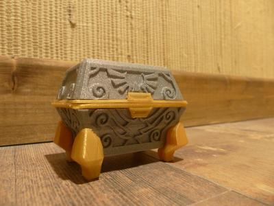 Zelda Skyward Sword goddess chest remix : Separate parts + magnet insert