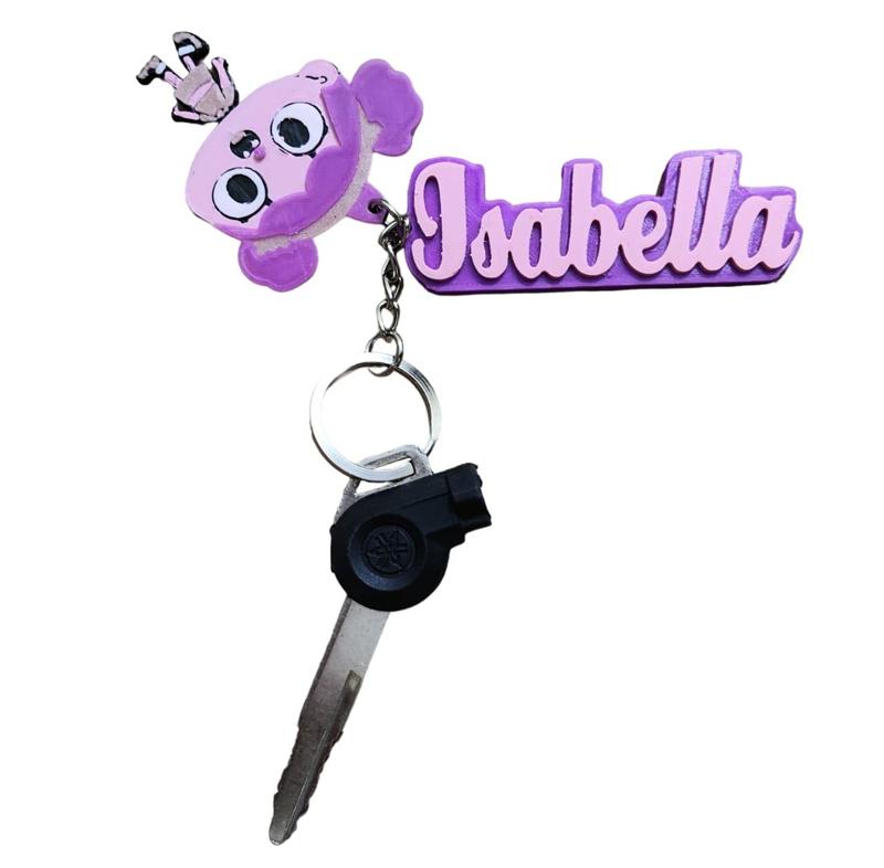 KEYCHAIN7 REMINDER ISABELLA _ NAME AND DOLL