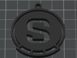 ACS Keychain cut color