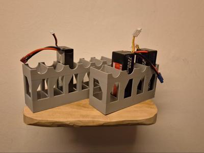 LiPo holder/mount for 4 LiPos
