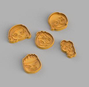 Inside Out Cookie Cutter x 5