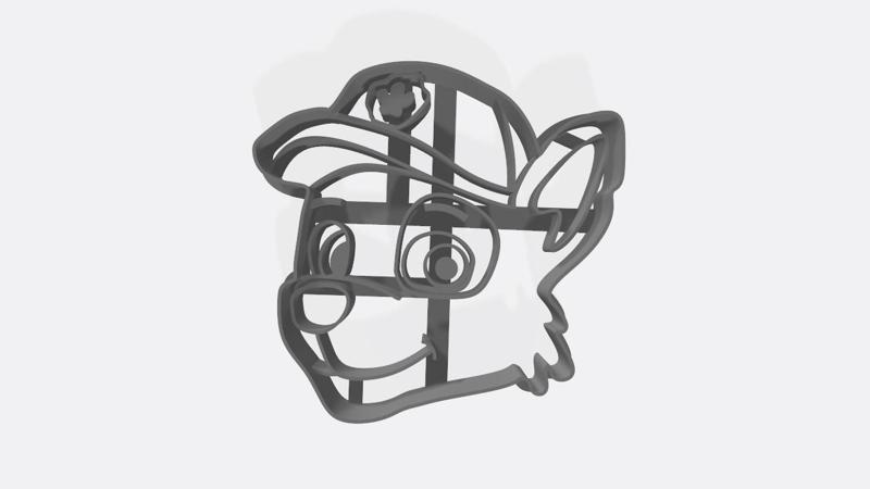cookie cutter cookie cutter mold Rocky paw patrol dog cookie 8cm