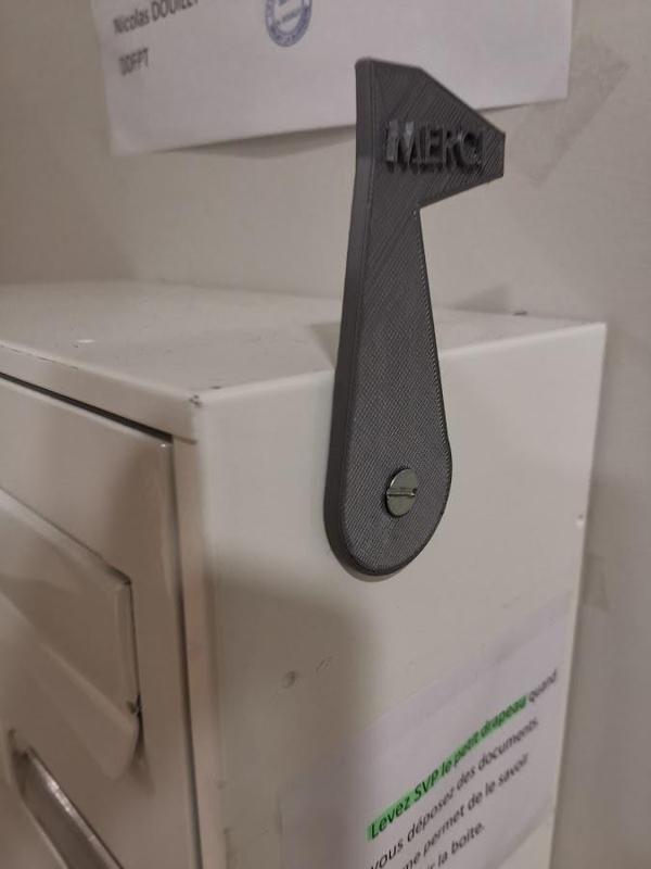 Lever flag mailbox thank you for the postman the post office